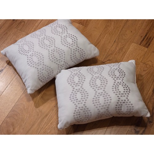 Set white lumbar throw - set,