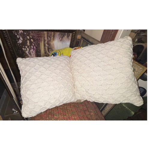 Set cream lattice knit - of,