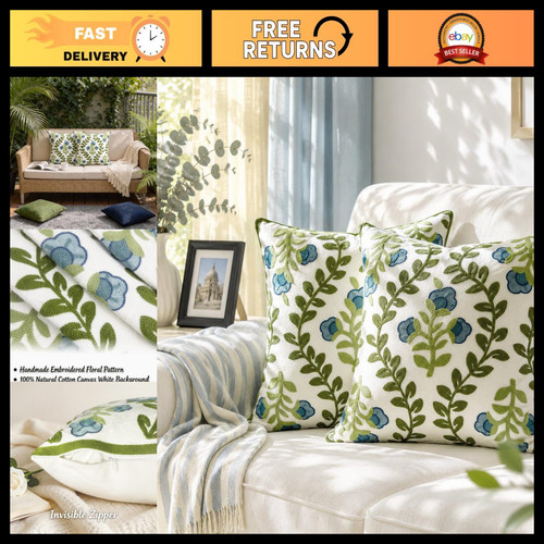 Embroidered decorative throw - decorative,